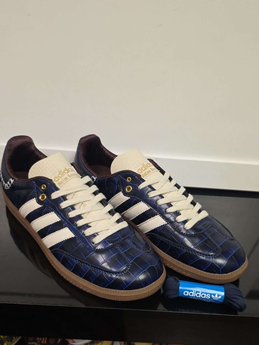 Adidas Wales Bonner Samba Navy Croc Mens 8.5 Womens 9.5 New